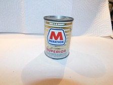 Vintage MARATHON Superior All-Season Motor Oil can bank Marathon Oil Company