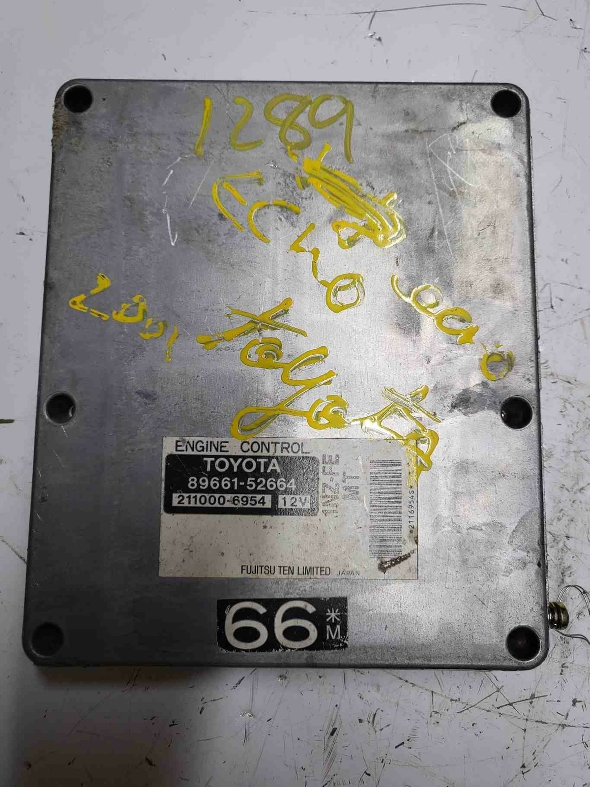 01 TOYOTA ECHO MANUAL TRANS ENGINE COMPUTER EBX ECU 89661-52664 OEM | eBay