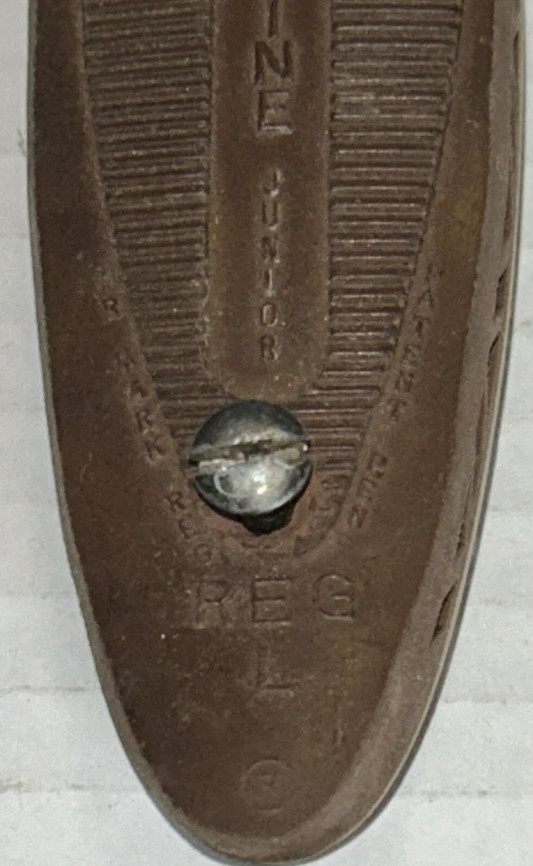 Vintage Mershon Company White Line Brown Recoil Pad REG L - Image 3 of 4