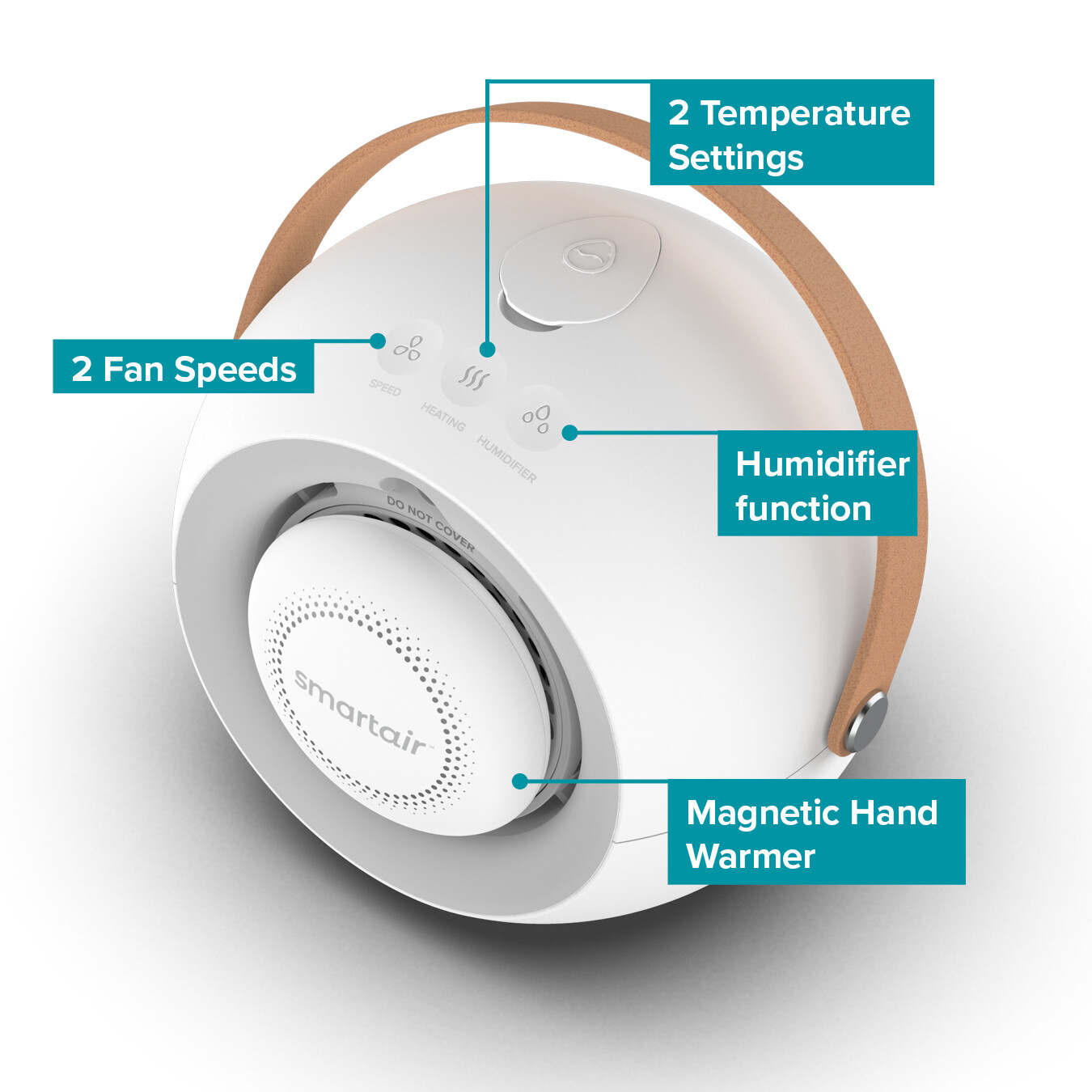 Mini Fan Heater SmartAir HUMI Hot & Cool Portable Electric Humidifier