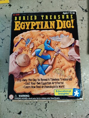 Buried Treasure Egyptian Dig! In Box All Parts Included Vintage NOS