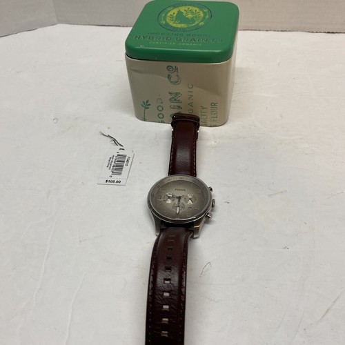 Fossil FS4515 Herren Armbanduhr - komplett Edelstahl, 5 ATM braucht neue Batterie