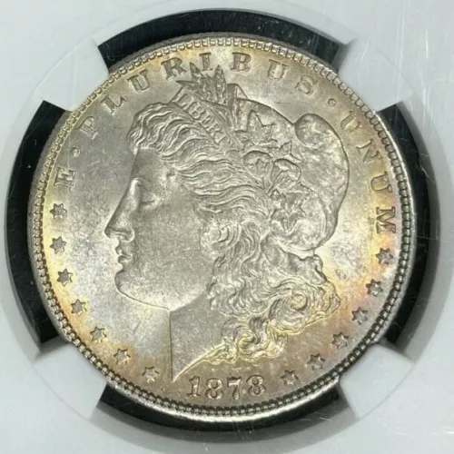1878 7TF REV OF 78 MORGAN SILVER DOLLAR - NGC MS 62 ~ BEAUTIFUL COIN ~