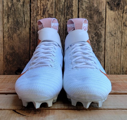 Nike Alpha Menace Elite 2 WD SMU P Texas Longhorn Sz 13.5 Wide White CJ3049 102 - Picture 4 of 10