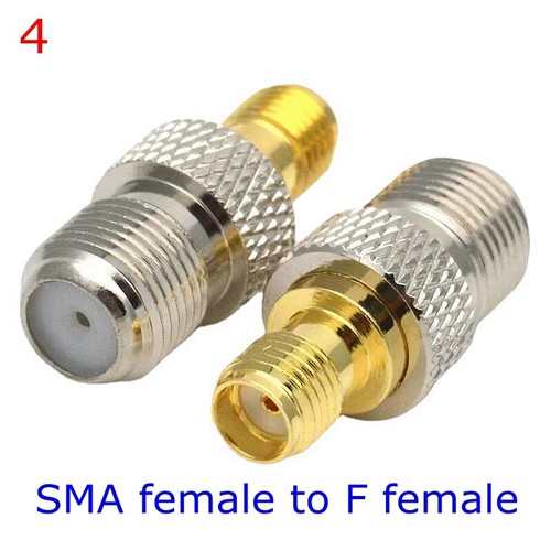 SMA To F TV Female Male Connector RF Plug Adapter Coaxial Brass Converter Jack - Picture 5 of 5