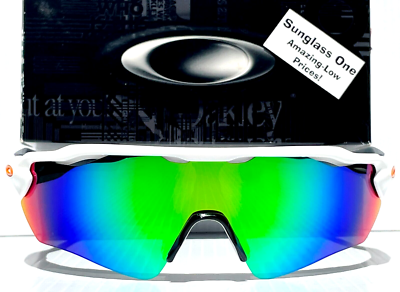 Oakley RADAR EV PATH White and Orange w POLARIZED Galaxy Jade Lens