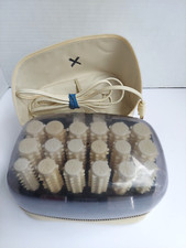 Vintage GENERAL ELECTRIC Hairsetter F2HCD1 Pageant Hair Hot Rollers With Case