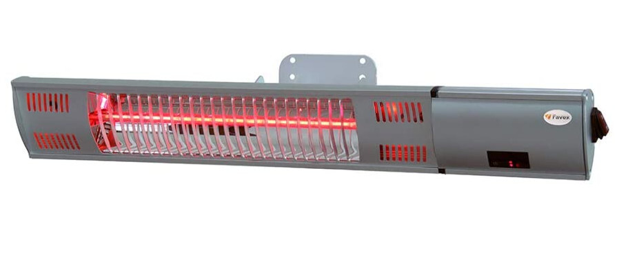 Chauffage radiant Favex avec télécommande infrarouge pour une chaleur instantanée