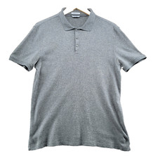 Calvin Klein Soft Touch Men's Size M Solid Gray Polo Shirt