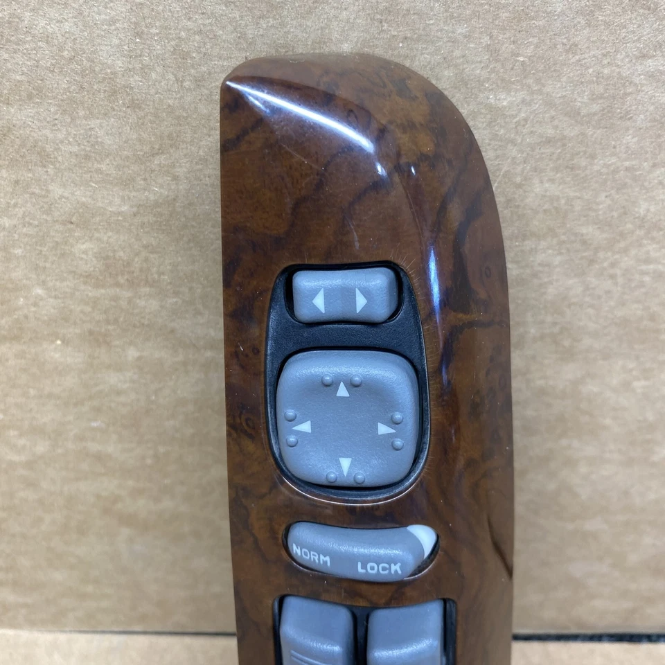 Interruptor de ventana eléctrica Oldsmobile Bravada 1995-2001 controlador de grano de madera LH Master Foto 2 de 4