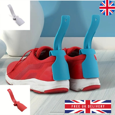 2x Fauler Schuhlöffel Helfer Easy On Off Schuhhilfe passend für alle Schuhe UK