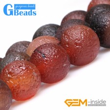 Natural Dream Agate Frost Matte Round Beads For Jewelry Making Free Shipping 15"