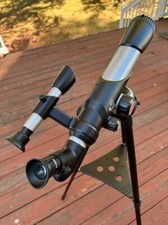 Edu Science 60mm Star-Tracker II Telescope 250X Power  CyberSky Interactive CD