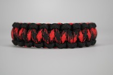 550 Paracord Survival Bracelet Cobra Black/Black Widow "Made in the USA"