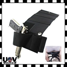 Concealed Under Car Seat Bedside Gun Pistol Clip Handgun Holster Mag Holder U1