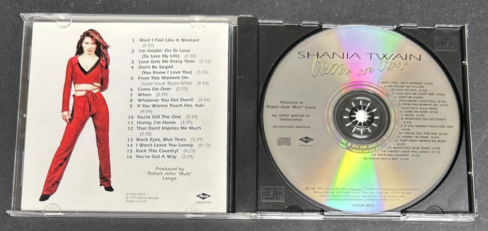 Shania Twain Come On Over Country CD Man I Feel Like A Woman Youre Still the One Foto 4 de 4