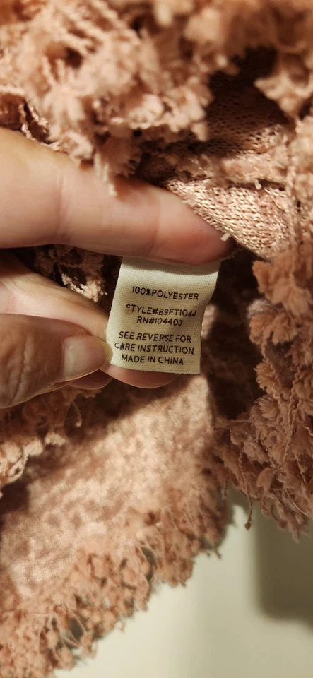 Suéter Peludo Super Divertido - Azul Pimienta Talla Pequeña - Azul Rosa Manga Larga Foto 4 de 4