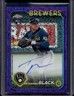 2024 Topps Chrome Update Tyler Black Auto RC Purple Speckle Refractor #/299