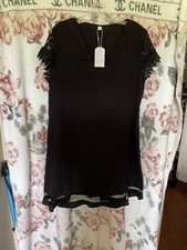 Unbranded Black Linen Like Size Large Black Dress