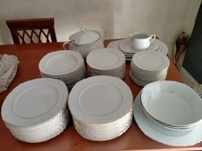 Servizio Piatti bianco/Oro WINTERLING BAVARIA  70 Pezzi