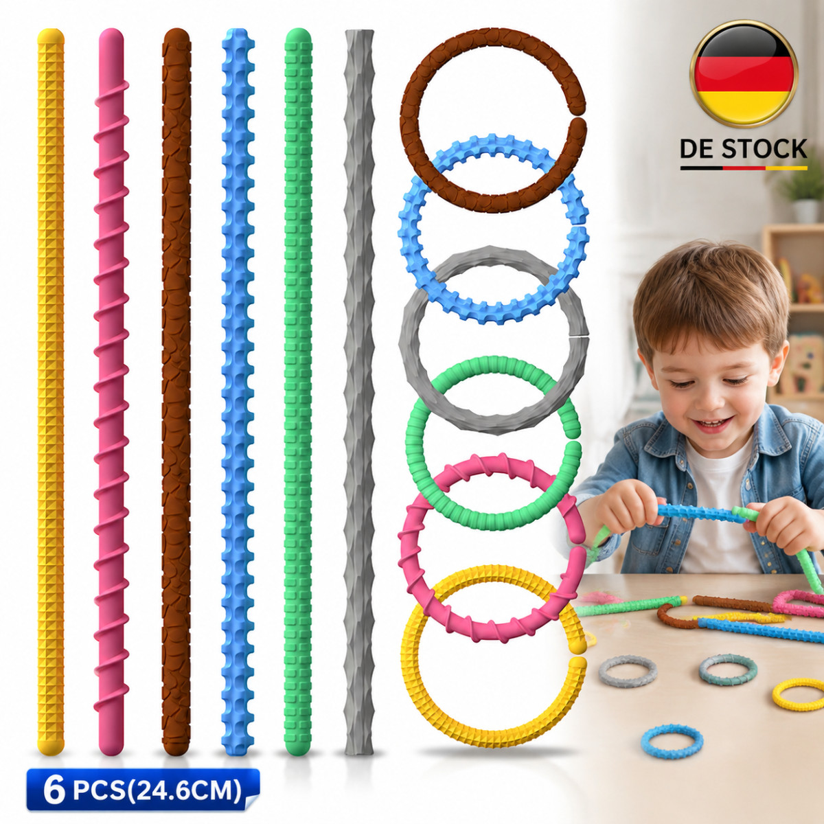 Set di Giocattoli Sensoriali Antistress in Silicone