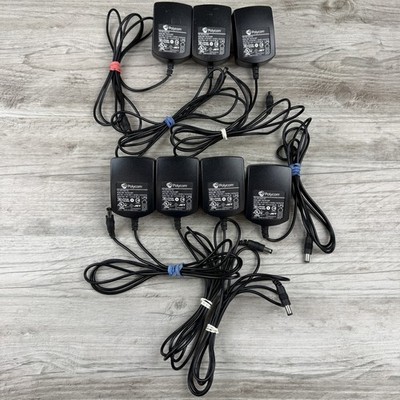 SET of 7 Genuine AC Power Supply Adapter Polycom PSA15A-480P  48V 0.31A 15W
