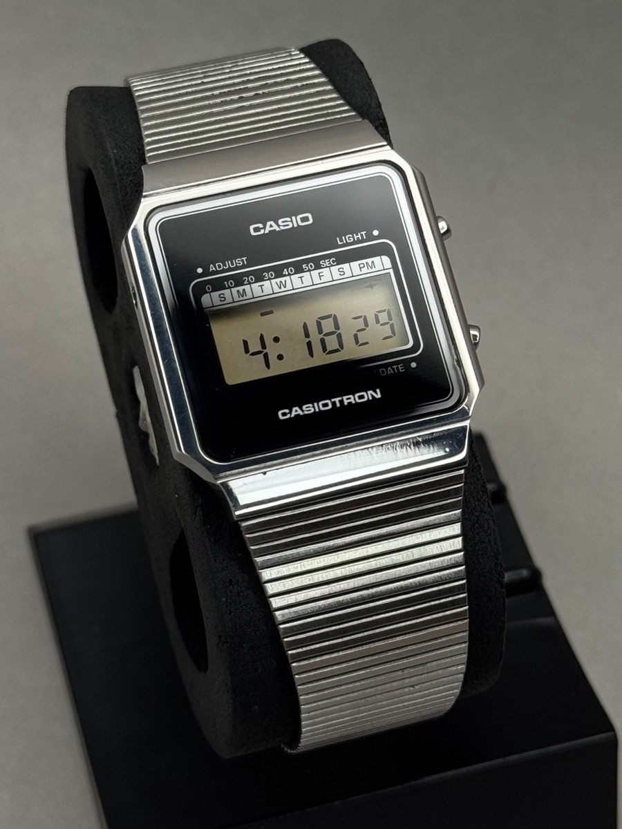 Rare CASIO Casiotron 49CS-24 Digital Japan Stainless steel Watch