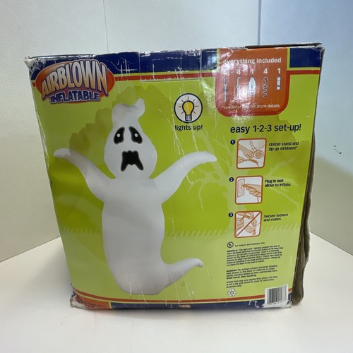 Gemmy Giant 8' Airblown Inflatable Ghost Halloween Blow Up Decoration 8 Feet Box - Picture 12 of 13