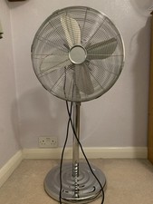 Large / Tall Challenge Metal (chrome)  Fan Multi -Speed Oscillating Pedestal