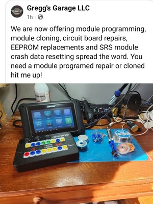 MODULE CLONING/PROGRAMMING, CRASH DATA RESET, EEPROM , CIRCUIT BOARD REPAIRS