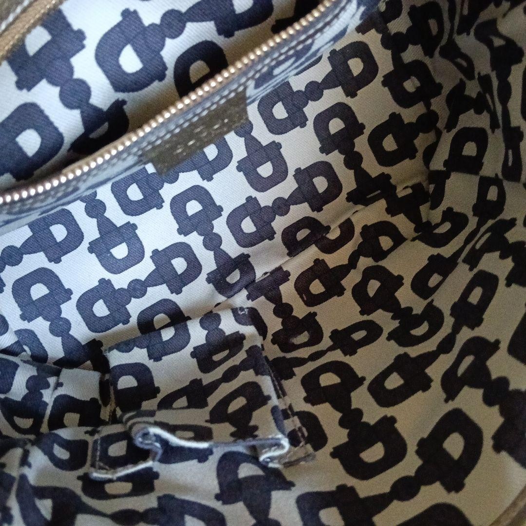 GUCCI Mini Tote Bag GG Canvas Vintage Leather Strap Women's Authentic thumbnail 9