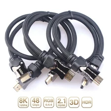 Yellow-Price 8K HDMI Cable 3FT - 3Pack, 8K 60Hz HDR, HDCP 2.2, High Speed 48Gbps