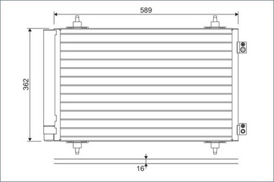 Kondensator Klimaanlage VALEO 814366 für PEUGEOT FIAT LANCIA SCUDO ULYSSE JUMPY