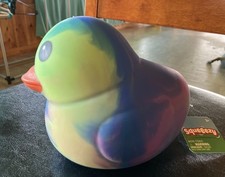 Sunny Days Jumbo Rubber Duck Rainbow Squishy Stress/Sensory Toy New W/Tags
