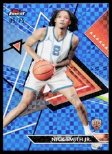 2023-24 Finest #182 Nick Smith JR. Blue Checkerboard Refractors #/75