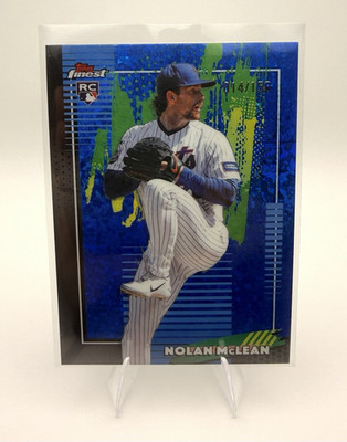 2026 Topps Finest Nolan McLean #62 RC Blue Mini Diamond /150