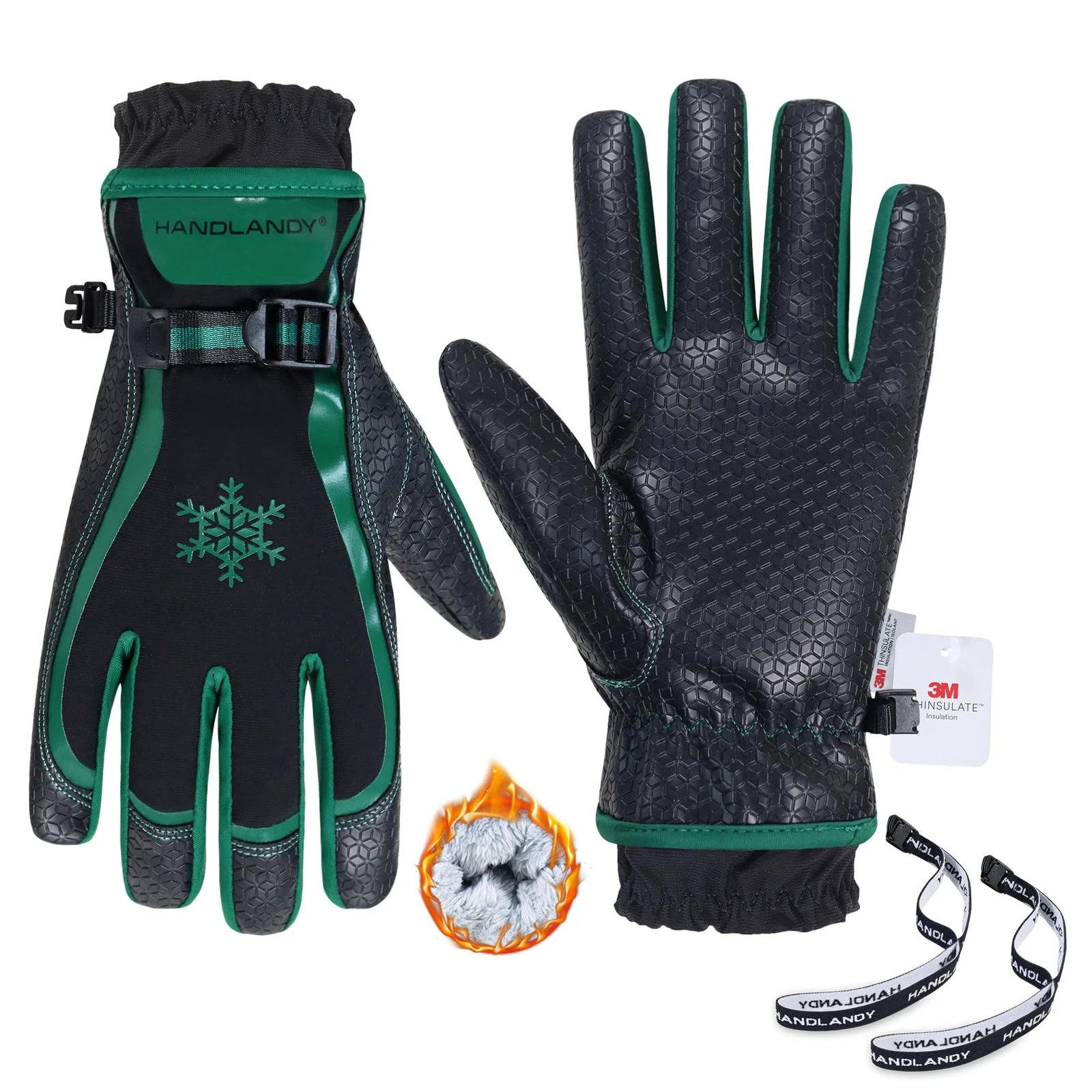 HLDD Winter Work Gloves for Men & Women, Insulated Waterproof Thermal Gloves ...