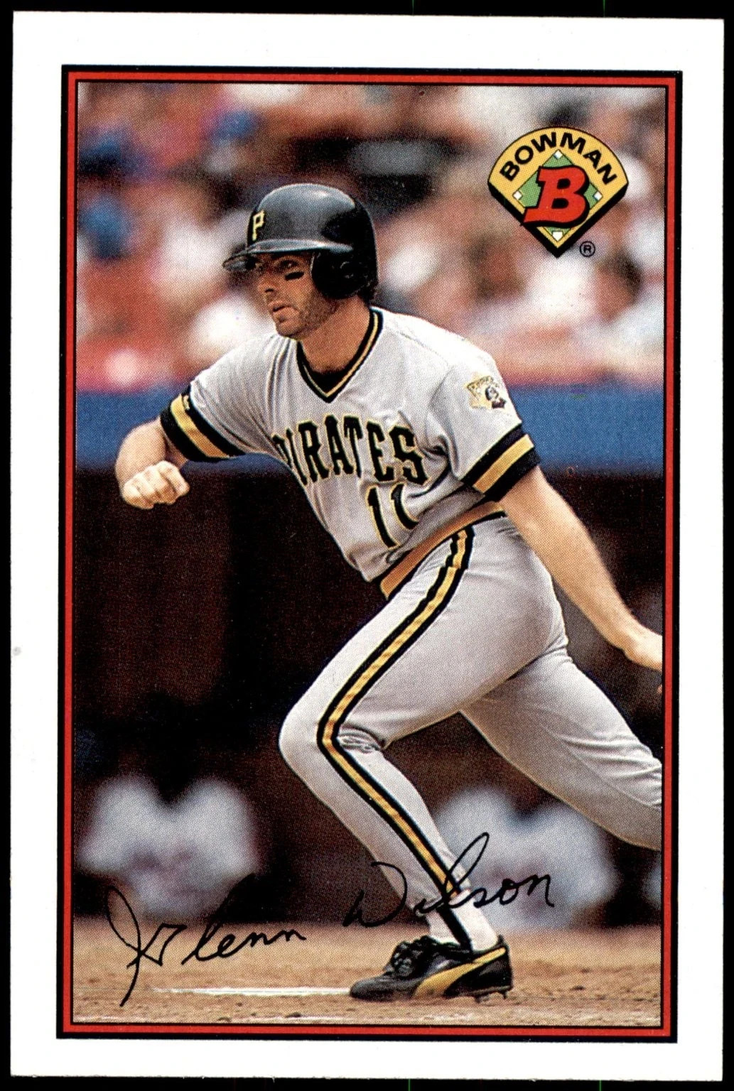 Glenn Wilson Pittsburgh Pirates 1989 Bowman Baseball Card #423