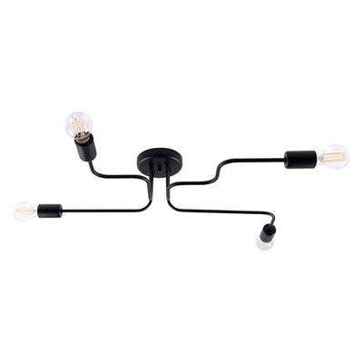 Vierflammige Deckenleuchte schwarz VECTOR 4xE27 15W SL.1446 Sollux Lighting