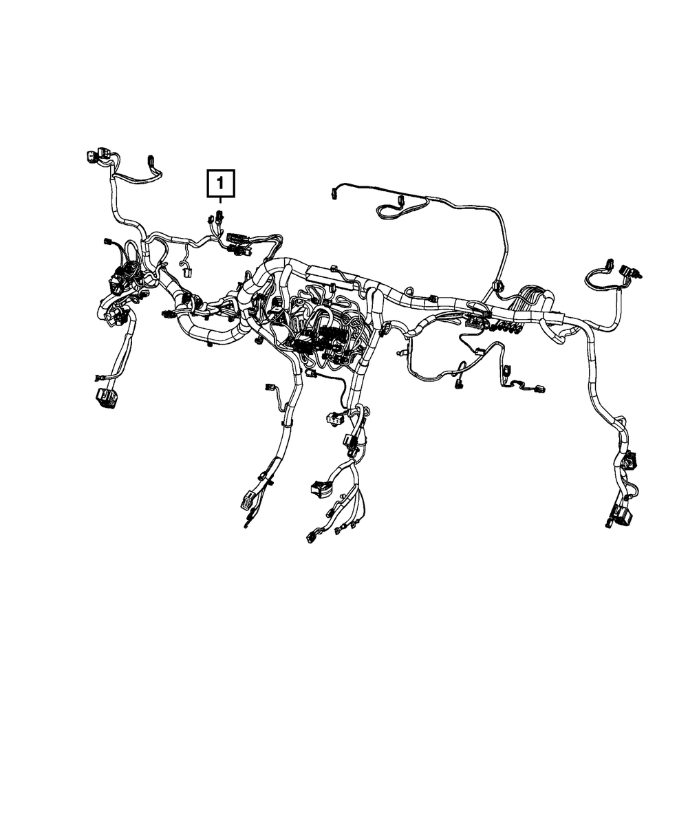 Genuine Mopar Instrument Panel Wiring 68547881AB