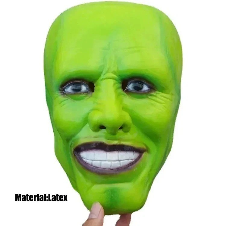 The Mask Green Face Mask Cosplay Halloween Party Costume Carnival Prop us