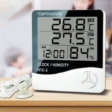 Home Thermometer Monitor Outdoor Temp Gauge Indoor Electric
