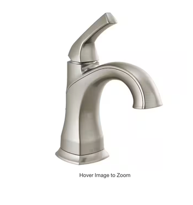 #ad Delta Portwood Single Hole Single Handle Bathroom Faucet Brushed Nickel $67.99
