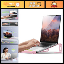 Ergonomic Aluminum Laptop Stand with Wrist Rest, Adjustable Mount for 10-17" Lap