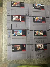 SNES Nintendo Video Game Lot x16 Untested Mario, Dracula, Chuck Rock. Etc!
