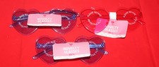 3 Count Horizon Heart Sunglasses NWT 2 Blue, 1 Red