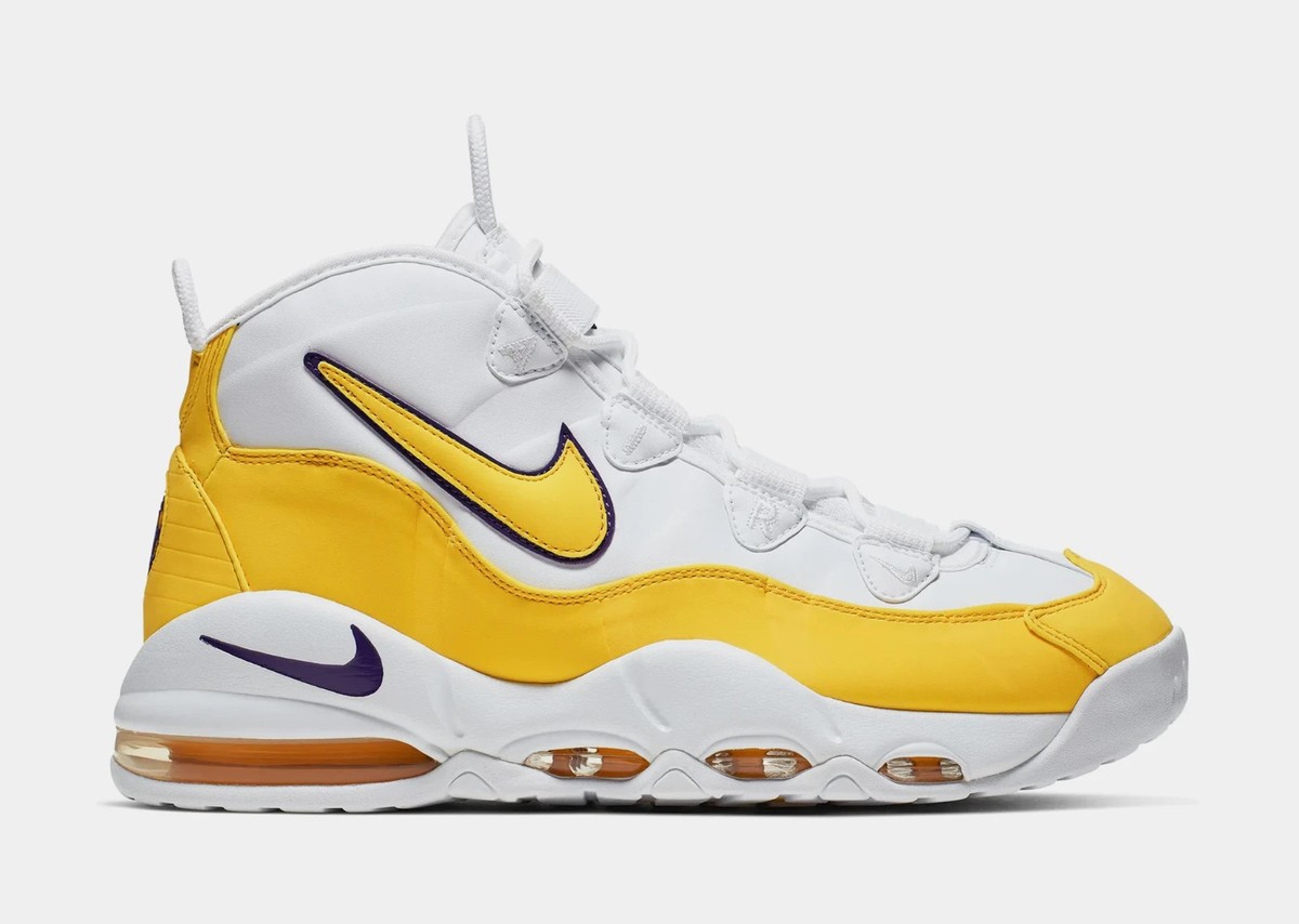 Nike Air Max Uptempo '95 Shoes Yellow White Purple Men's | Size