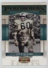 2007 Donruss Gridiron Gear Performers 174/500 Chuck Bednarik #P-10 HOF 3y4