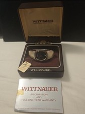 Vintage Wittnauer MA-2239-8K 10 R.P.G Diamond Swiss Made Manual Wind Men's Watch