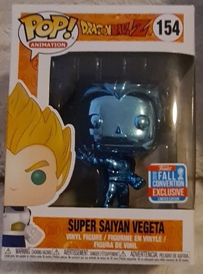 Funko Pop Dragon Ball Z Super Saiyan Vegeta 154 2018 Fall Convention New 